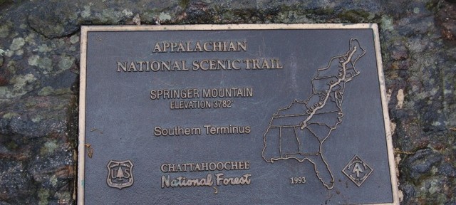 Appalachian Trail Plaque Springer Mountain, GA