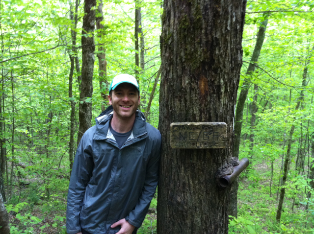 Jason McCreary at North Carolina/Georgia Border - Appalachian Trail